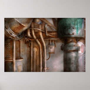 Steampunk - Klempnerarbeit - industrielles Poster