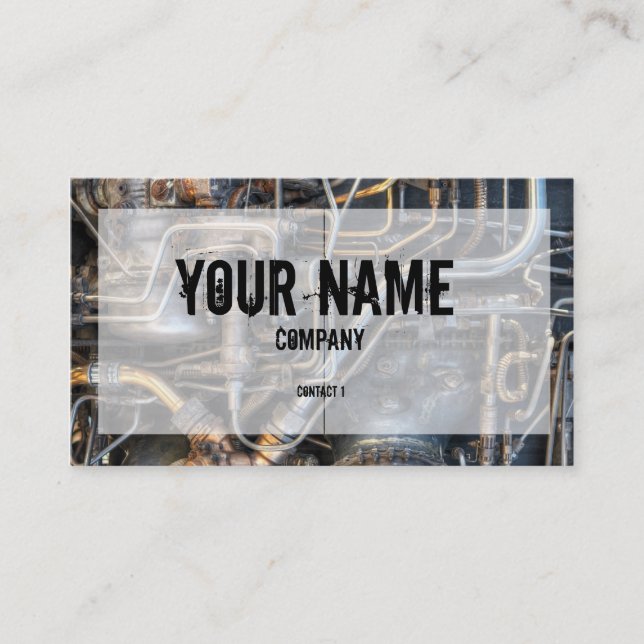Steampunk Klempnerarbeit-Rohre Visitenkarte (Vorderseite)