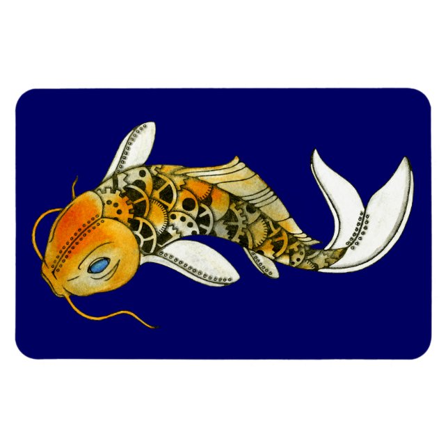 Steampunk Koi Premium Flexi Magnet (Horizontal)