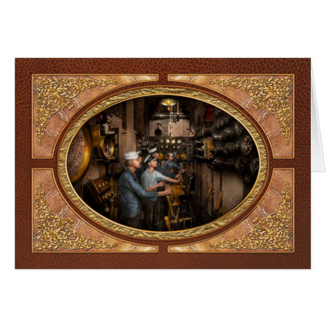 Steampunk - Kontrollen auf dem USS Washington 1920 (Vorderseite (Horizontal))
