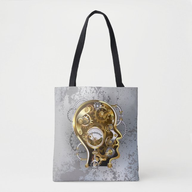 Steampunk-Kopf mit Manometer (Vorderseite)