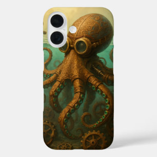 Steampunk Krake iPhone 16 Hülle
