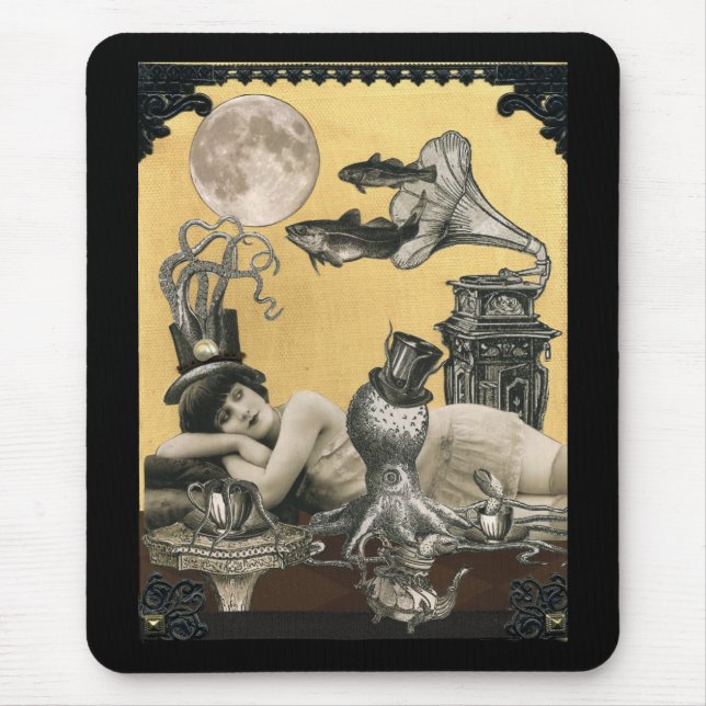 Steampunk Krake Mousepad (Vorne)