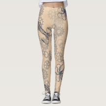 steampunk Kraken-Leggings