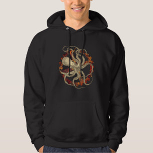 Steampunk-Kraken und robustes Uhrwerk Hoodie