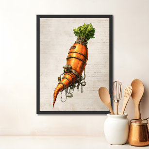 Steampunk Küchenkunst, Carrot Poster