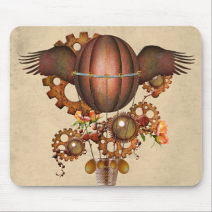 Steampunk Kuper Winged Ballon Mousepad