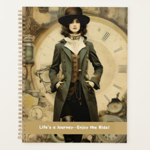 Steampunk Lady Life ist eine Reise—Genießen Sie di Planer