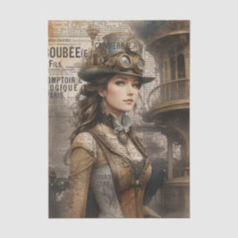 Steampunk Lady, Viktorianische Ephemera Seidenpapier