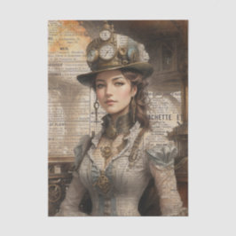 Steampunk Lady, Viktorianische Ephemera Seidenpapier