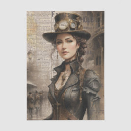 Steampunk Lady, Viktorianische Ephemera Seidenpapier