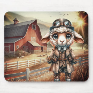 Steampunk Lamb Mousepad
