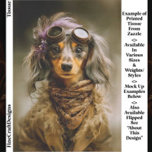 Steampunk Langhaar-Dachshund-Hund EP8L Découpage