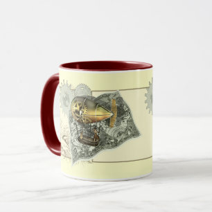 Steampunk lenkbar-Luft-Ausflug-Kaffee-Tassen Tasse