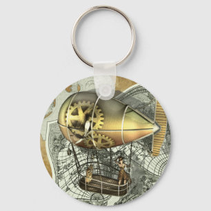 Steampunk lenkbar-Luft-Ausflug-Schlüsselanhänger Schlüsselanhänger