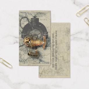 Steampunk lenkbarer Ballon-Fahrt