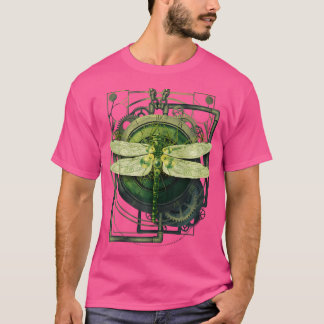 Steampunk Libelle viktorianische Kunst mechanische T-Shirt