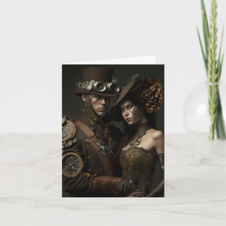 Steampunk-Liebhaber Valentinskarte Karte