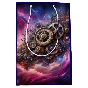 Steampunk, Lila und rosa Mittlere Geschenktüte