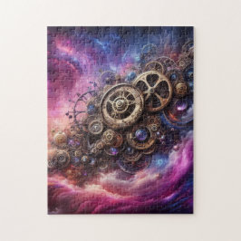 Steampunk, Lila und rosa Puzzle
