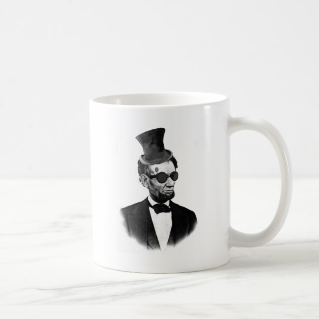 Steampunk Lincoln Tasse (Rechts)
