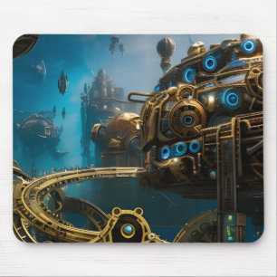Steampunk Lost City of Atlantis Mousepad