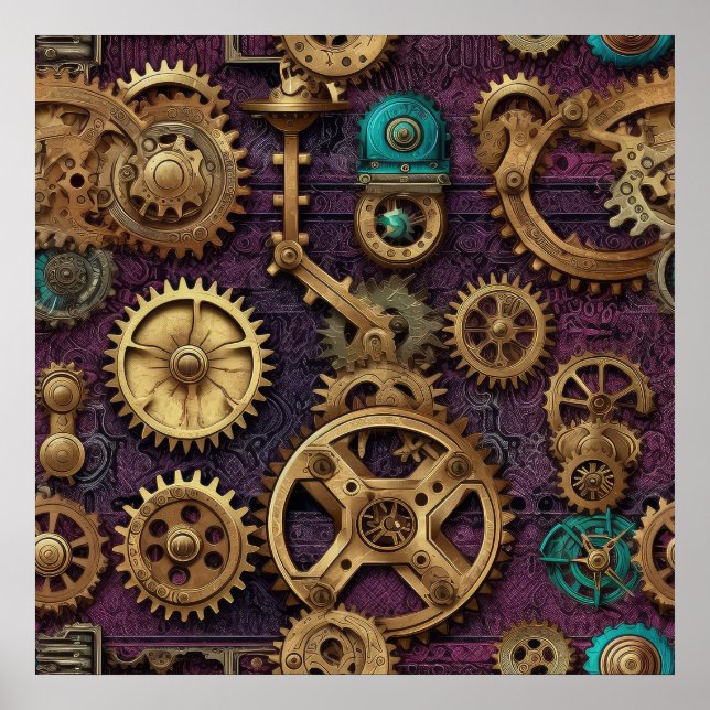 Steampunk Machinery Poster (Vorne)