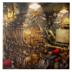 Steampunk - Marine - Der Torpedoraum Fliese