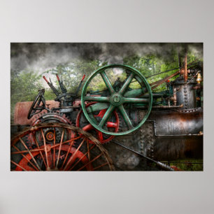 Steampunk - Maschine - Transport der Zukunft Poster