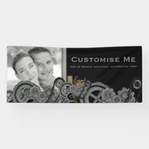 Steampunk Maschinerie (farbenreich) Banner