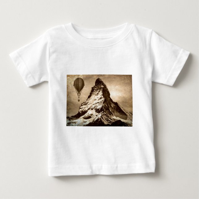 Steampunk Matterhorn Baby T-shirt (Vorderseite)