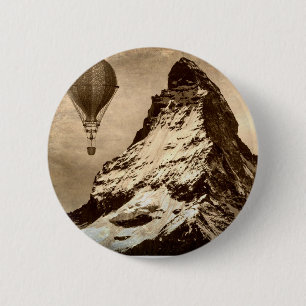 Steampunk Matterhorn Button