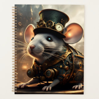 Steampunk-Maus und -Vogel Planer