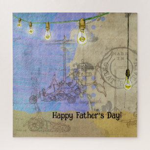 Steampunk Mechanical Edison Light Bulb Architect Puzzle