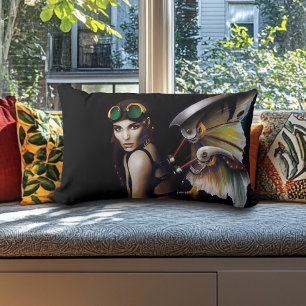 Steampunk Mechanical Fairy Lendenkissen