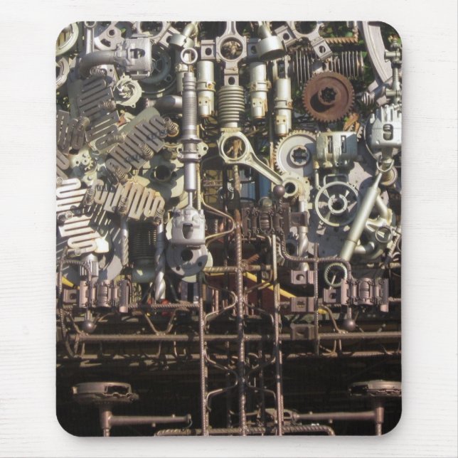 Steampunk mechanische Maschineriemaschinen Mousepad (Vorne)