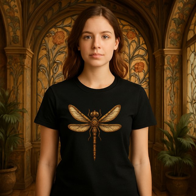 Steampunk Mechanischer Dragonfly T-Shirt (Von Creator hochgeladen)