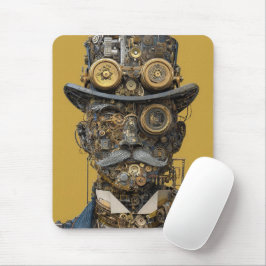 Steampunk-Mechanischer Gentleman Mousepad
