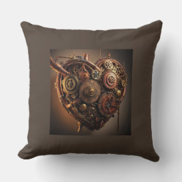 Steampunk Mechanisches Herz Kissen