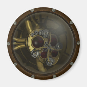 Steampunk Mechanisches Herz Magnet