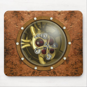 Steampunk mechanisches Herz Mousepad