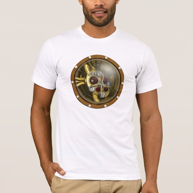 Steampunk mechanisches Herz T-Shirt (Vorderseite)