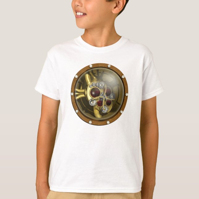 Steampunk mechanisches Herz T-Shirt (Vorderseite)