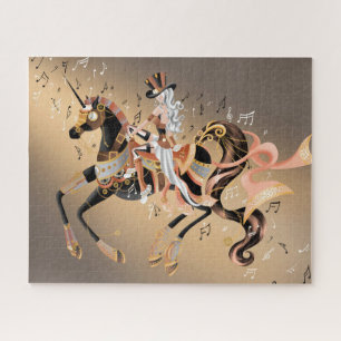 Steampunk Mechanisches Pferd & Lady Jigsaw Puzzle