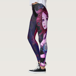 Steampunk Meerjungfrau Prinzessin Maßgeschneiderte Leggings