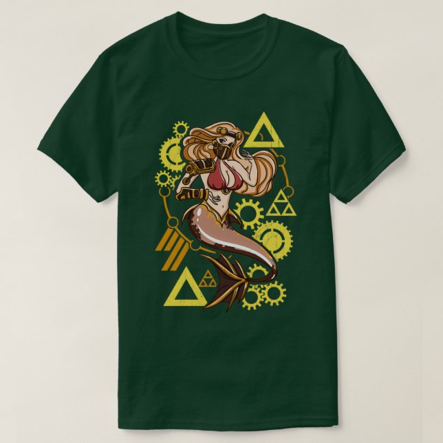 Steampunk Mermaid 1 T-Shirt (Design vorne)