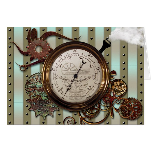 STEAMPUNK MESSGERÄT-ENTWURF (Vorderseite (Horizontal))