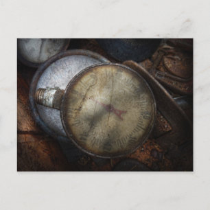 Steampunk - Messgerät zu verkaufen Postkarte
