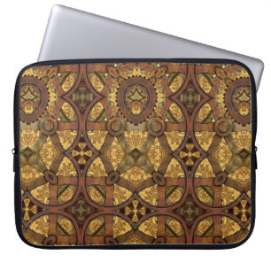 Steampunk-Messing- und Kupferzahnräder Laptopschutzhülle