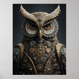 Steampunk-Messing-Wächter Poster